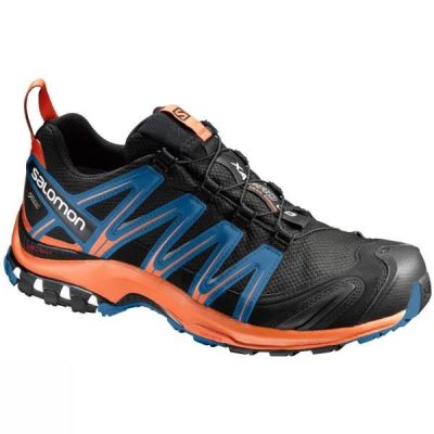 Zapatillas Running Salomon XA Pro 3D GTX Hombre - Negras / Azules / Naranjas - Chile ZOT843690